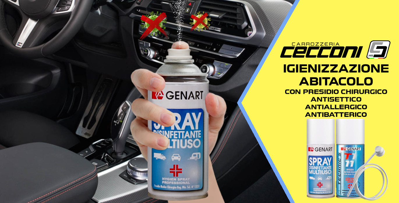 igienizzazione auto